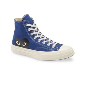 Converse Chuck 70 High x Comme des Garçons PLAY Blue Sz-7 Women’s /5 Men’s